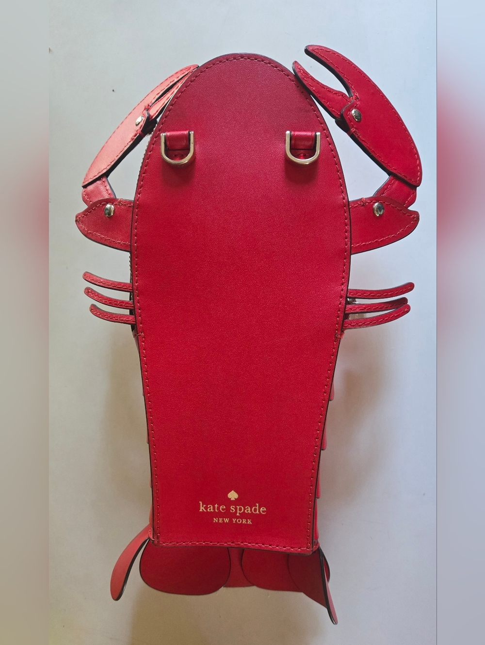 Kate Spade Lobster Purse Love Shack Red with Strap Crossbody Novelty - Picture 2 of 9